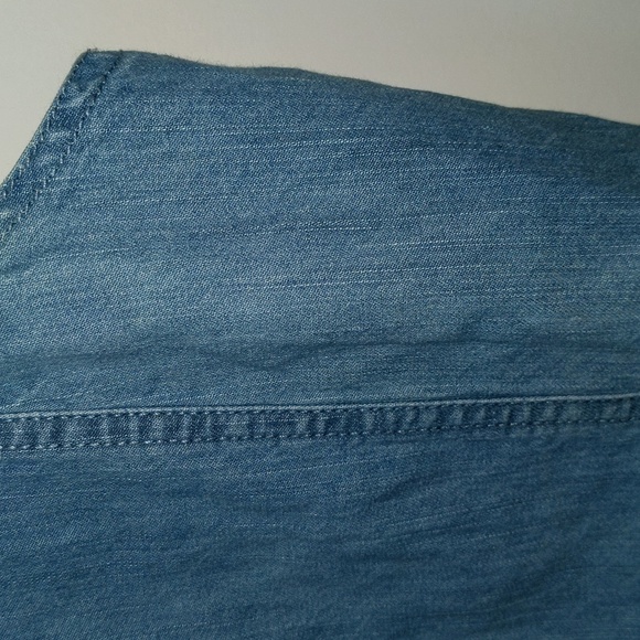 Serengeti Women's Size M 100% Cotton Denim Look Embellished Sleeveless Top - Picture 5 of 9